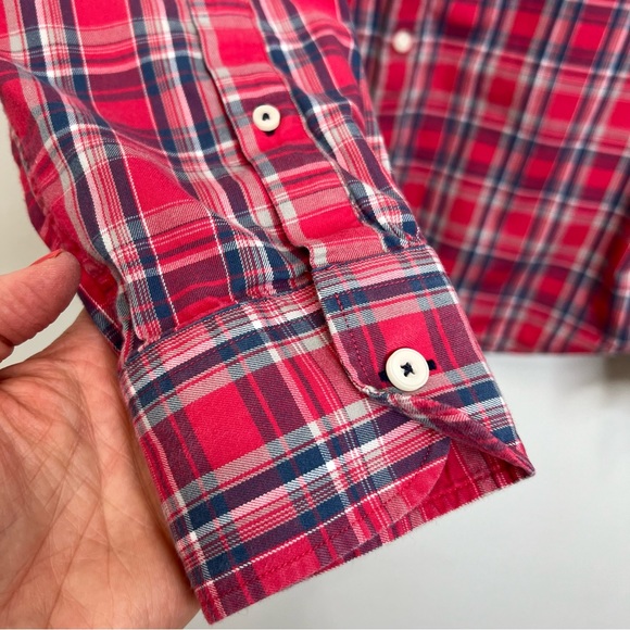 UNTUCKit Ojai Red Plaid Regular Fit Button Down Shirt Long Sleeve Men’s XL - Picture 6 of 7